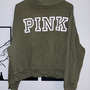 Victoria's Secret Olive PINK Sweatshirt